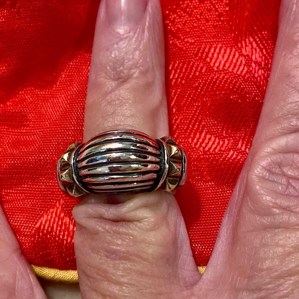 LAGOS gold and silver ring